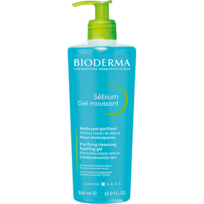 Bioderma Sebium Gel Moussant Purifying Cleansing Foaming Gel 500ml - Image 2