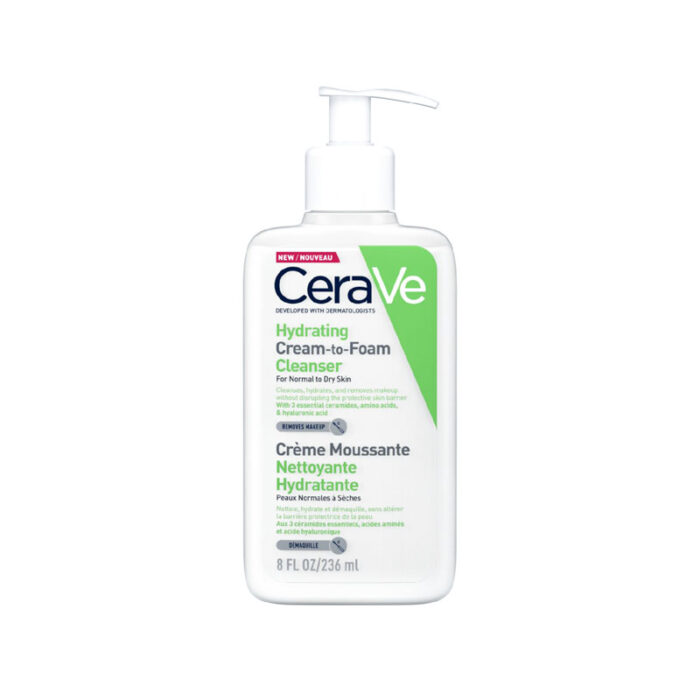 CERAVE Hydrating Cream-to-Foam Cleanser 236 ml