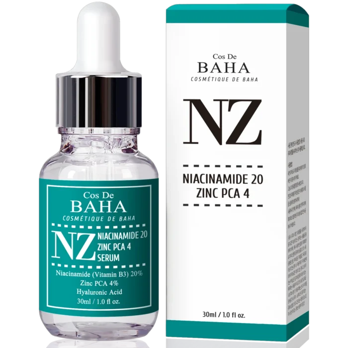 Cos De BAHA Niacinamide 20% + Zinc 4% Serum For Face (NZ) 30ml - Image 2