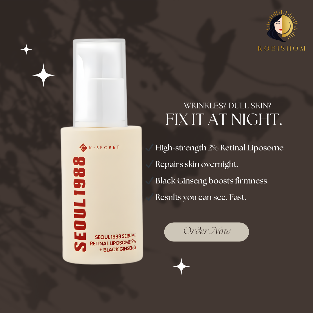 KSecret Seoul 1988 Serum: Retinal Liposome 2% + Black Ginseng 30ml - Image 2