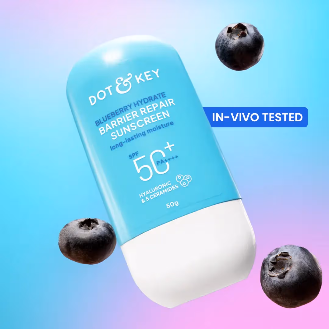 DOT & KEY Blueberry Hydrate Barrier Repair Sunscreen Spf 50+, Pa++++ 50g - Image 2