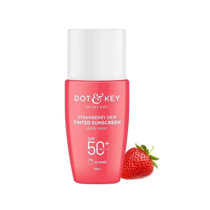 Dot & Key Strawberry Dew Tinted Sunscreen SPF 50+ Dailly Wear – 03 Sand